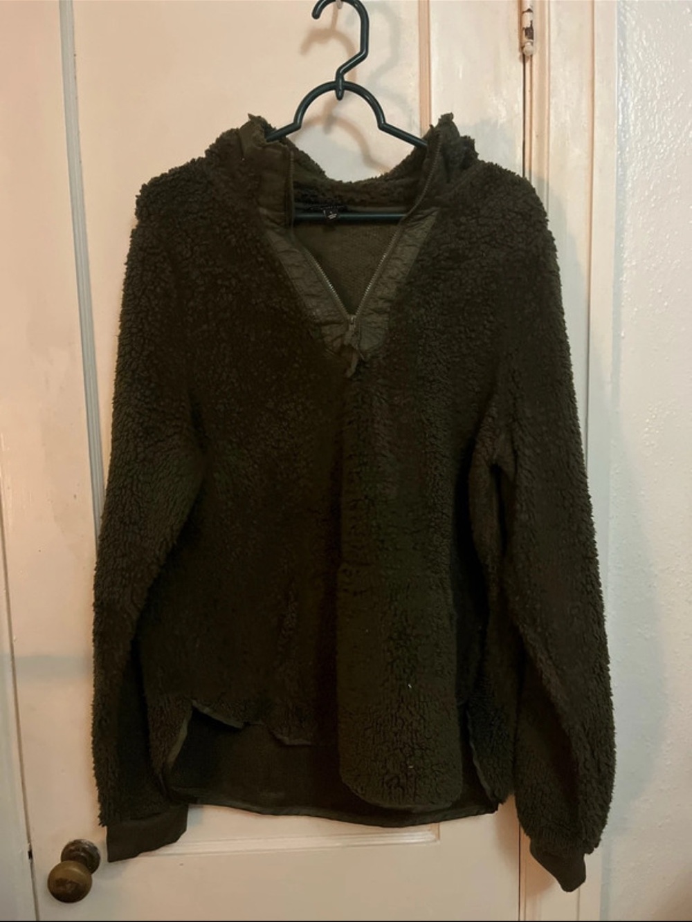 Green Sherpa Pullover
